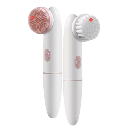 2-in-1 Electric Facial Cleansing Brush – Deep Pore Cleanser & Blackhead Remover Face Scrubber for Skincare