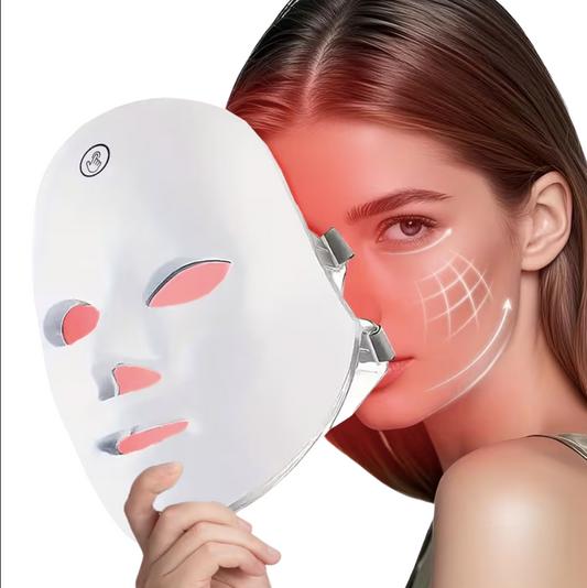 7-Color LED Light Therapy Beauty Device – USB Rechargeable Cordless Facial Skin Care Tool with 7 Modes