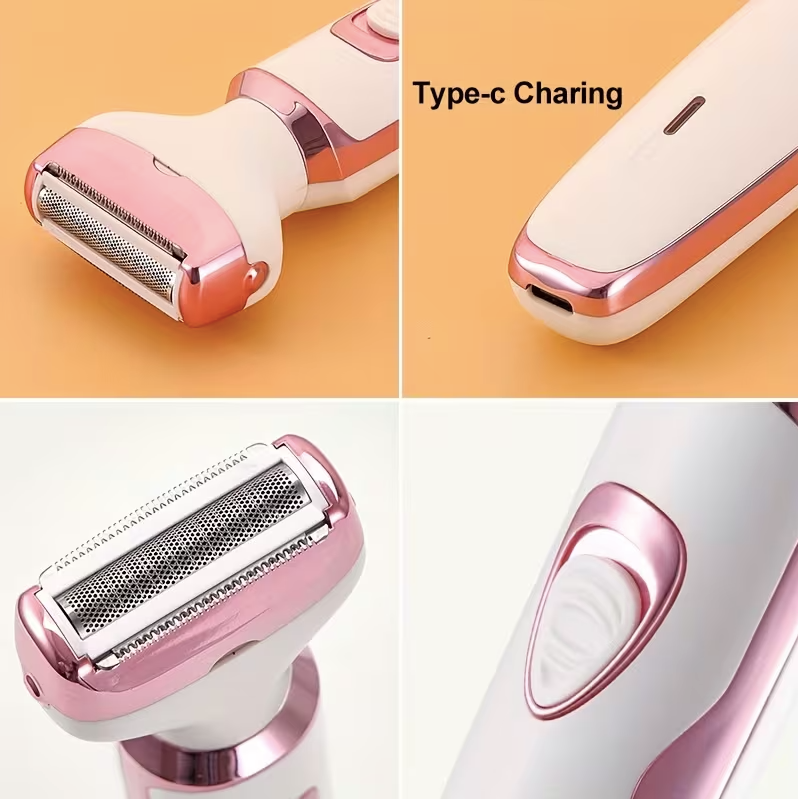 Rechargeable Women’s Electric Shaver & Grooming Kit – Painless Facial, Bikini, Leg & Underarm Hair Remover Portable Razor