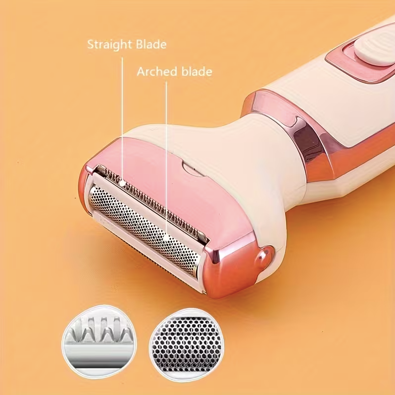 Rechargeable Women’s Electric Shaver & Grooming Kit – Painless Facial, Bikini, Leg & Underarm Hair Remover Portable Razor