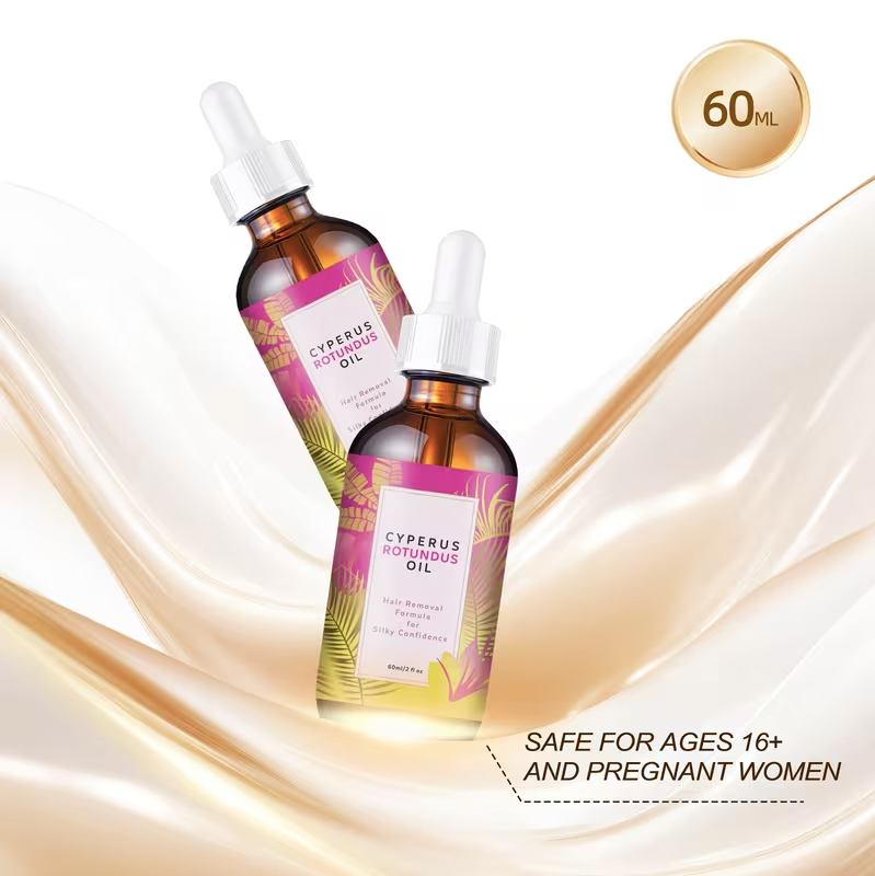 Hair Removal Oil for Men & Women – Gentle Painless Body & Facial Hair Remover for Legs, Underarms & Bikini Area