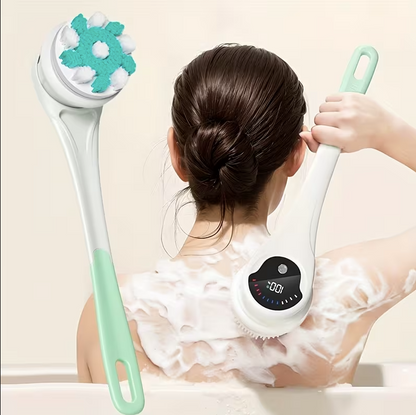Electric Body Brush for Shower – 5-in-1 Rechargeable Back Scrubber, Deep Cleansing & Exfoliation Device