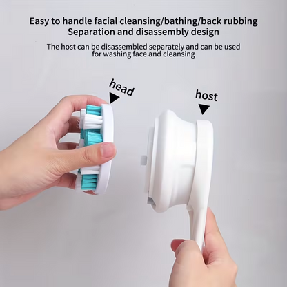 Electric Body Brush for Shower – 5-in-1 Rechargeable Back Scrubber, Deep Cleansing & Exfoliation Device