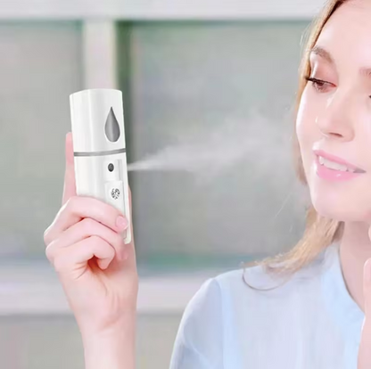 Facial Steamer Humidifier – Portable USB Rechargeable Face Mist Sprayer for Deep Cleansing & Hydration
