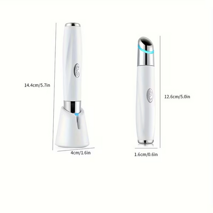 Heated Eye Massager Pen – Rechargeable Eye Lift Wand for Dark Circles, Puffy Eyes & Anti-Aging Skincare