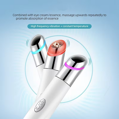 Heated Eye Massager Pen – Rechargeable Eye Lift Wand for Dark Circles, Puffy Eyes & Anti-Aging Skincare