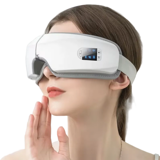 4D Smart Eye Massager – Heated Compression, Air Pressure & Vibration Eye Care Device with Music