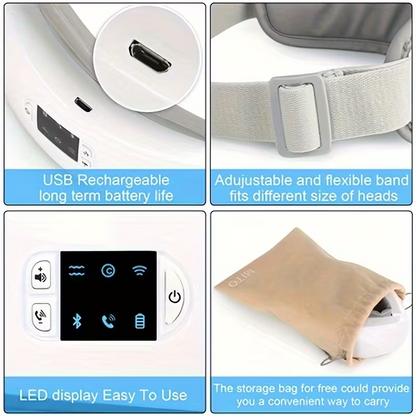 4D Smart Eye Massager – Heated Compression, Air Pressure & Vibration Eye Care Device with Music