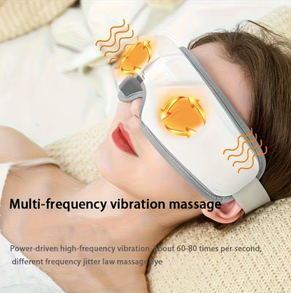 4D Smart Eye Massager – Heated Compression, Air Pressure & Vibration Eye Care Device with Music