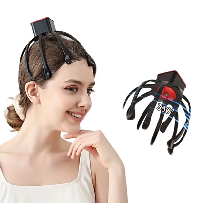 Rechargeable Electric Octopus Scalp Massager – 3 Speed Portable Head Massager for Stress Relief & Hair Care